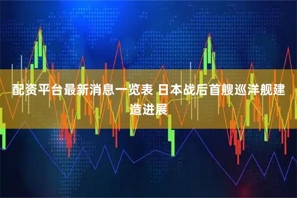 配资平台最新消息一览表 日本战后首艘巡洋舰建造进展